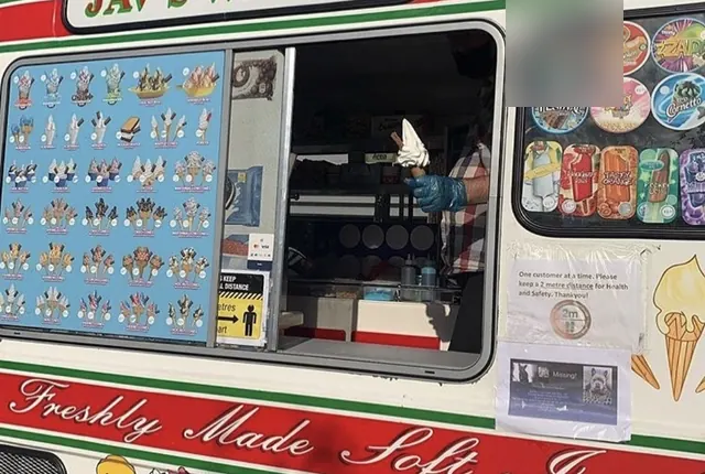 Family event with ice cream
